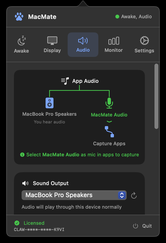 MacMate Audio Router
